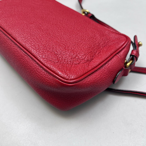 Miu Miu Camera Case Goatskin Red