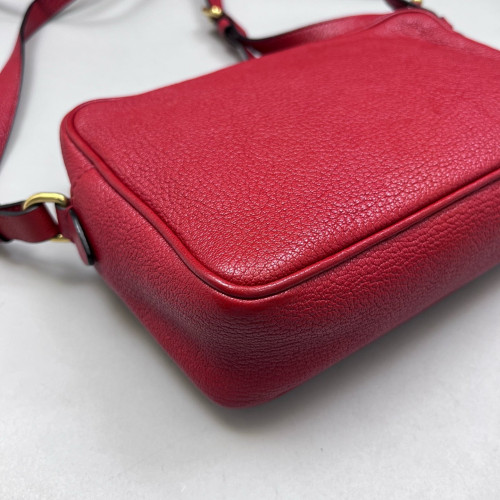 Miu Miu Camera Case Goatskin Red