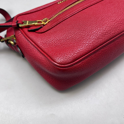 Miu Miu Camera Case Goatskin Red