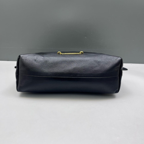 Burberry Bucket House Check Calfskin Black Beige Khaki