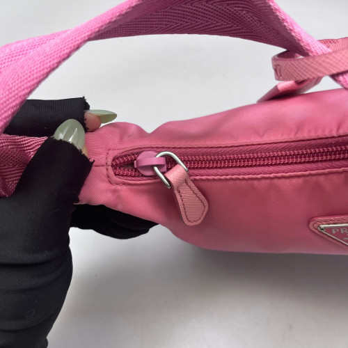 Prada Mini Re-Edition 2000 Shoulder Bag Nylon Pale Orchid