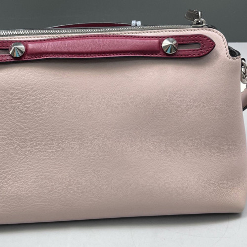 Fendi By The Way Medium Smooth Calfskin Pink Burgundy Light Blue
