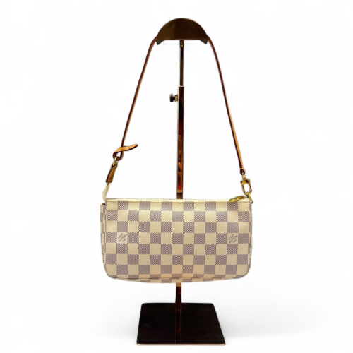 Louis Vuitton Pochette Accessories Damier Azur White Louis Vuitton Pochette Accessories Damier Azur White