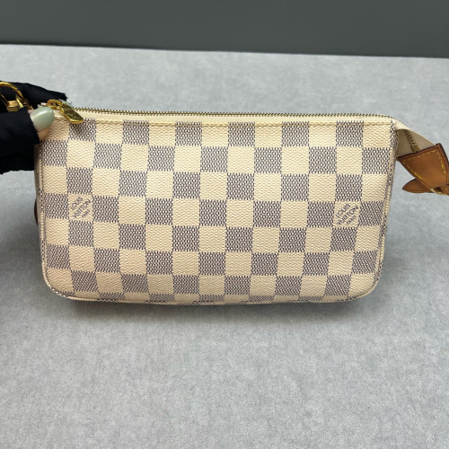 Louis Vuitton Pochette Accessories Damier Azur White Louis Vuitton Pochette Accessories Damier Azur White