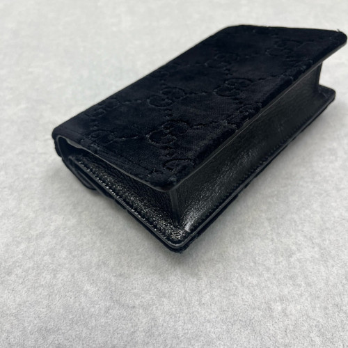Gucci Strass Super Mini Dionysus Velvet Calfskin Black