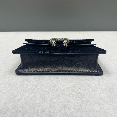 Gucci Strass Super Mini Dionysus Velvet Calfskin Black