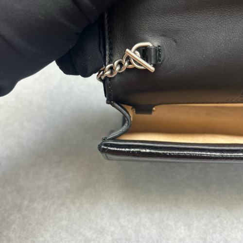 Gucci Strass Super Mini Dionysus Velvet Calfskin Black
