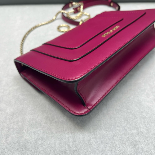 Bvlgari Medium Serpenti Forever Shoulder Bag Smooth Calfskin Azalea