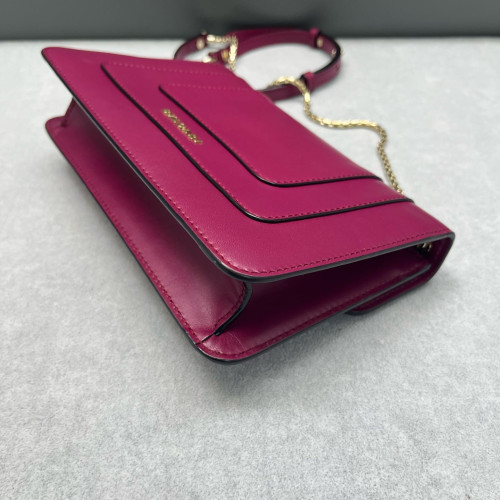 Bvlgari Medium Serpenti Forever Shoulder Bag Smooth Calfskin Azalea