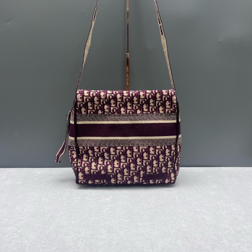 Dior Medium Diorcamp Messenger Oblique Burgundy Beige