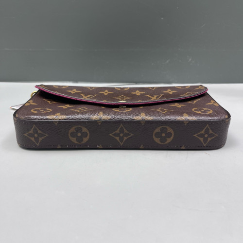 Louis Vuitton Pochette Felicie Chain Wallet Monogram Brown Louis Vuitton Pochette Felicie Chain Wallet Monogram Brown