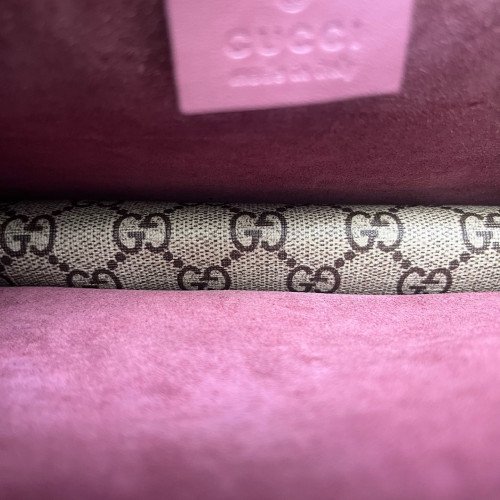 Gucci Flora Mini Dionysus GG Supreme Monogram Beige Pink Red