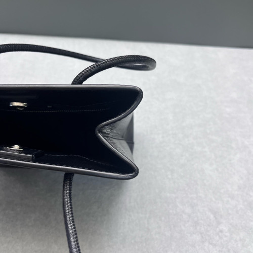 Balenciaga Shoulder Bag Calfskin Black