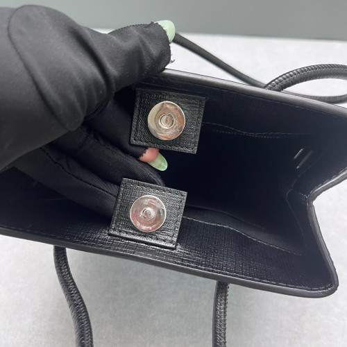 Balenciaga Shoulder Bag Calfskin Black