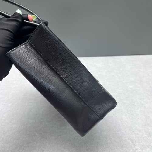 Balenciaga Shoulder Bag Calfskin Black