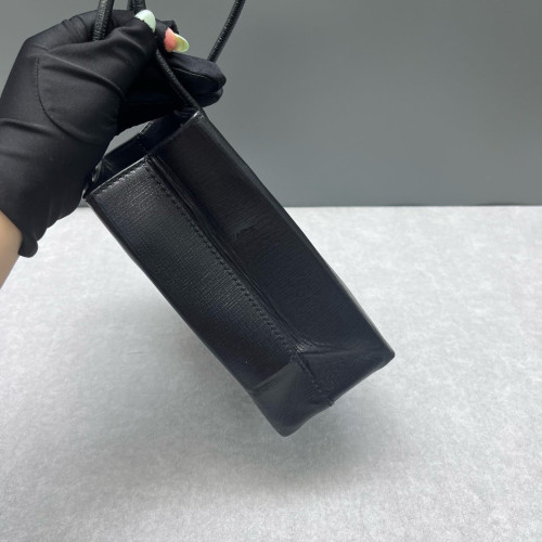 Balenciaga Shoulder Bag Calfskin Black