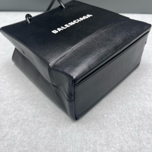 Balenciaga Shoulder Bag Calfskin Black