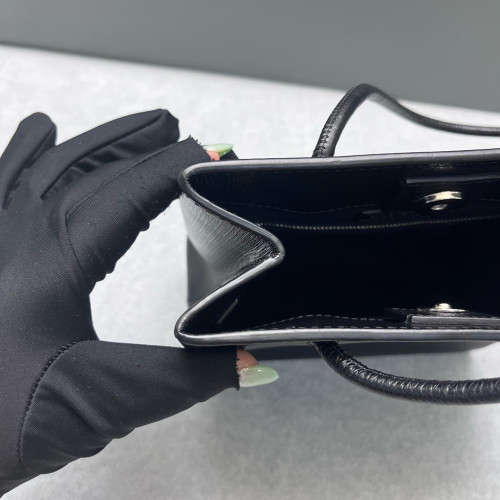 Balenciaga Shoulder Bag Calfskin Black