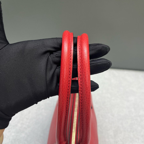 Gucci Charms Two-Way Bag Dollar Calfskin Red