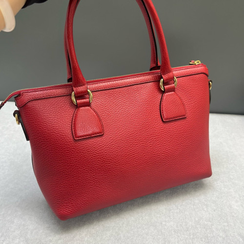 Gucci Charms Two-Way Bag Dollar Calfskin Red