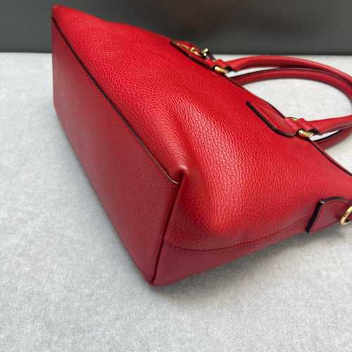 Gucci Charms Two-Way Bag Dollar Calfskin Red