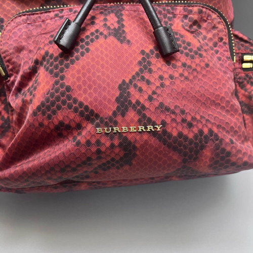 Burberry Large Rucksack Backpack Nylon Pink Black