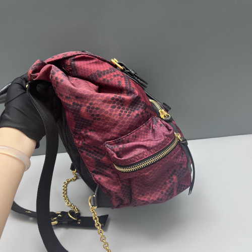 Burberry Large Rucksack Backpack Nylon Pink Black
