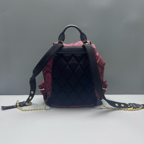 Burberry Large Rucksack Backpack Nylon Pink Black