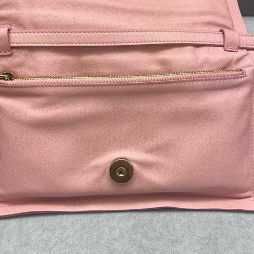 Salvatore Ferragamo Vara Bow Crossbody Bag Soft Calfskin Pink Red Beige