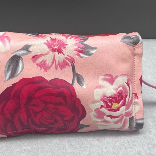 Salvatore Ferragamo Vara Bow Crossbody Bag Soft Calfskin Pink Red Beige