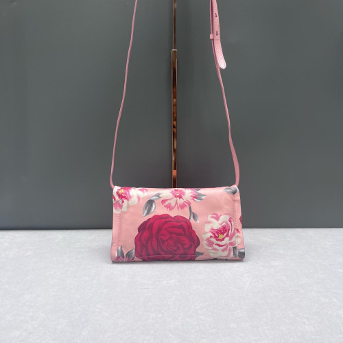 Salvatore Ferragamo Vara Bow Crossbody Bag Soft Calfskin Pink Red Beige