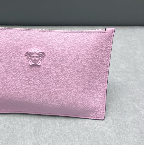 Versace Clutch Grained Calfskin Pink