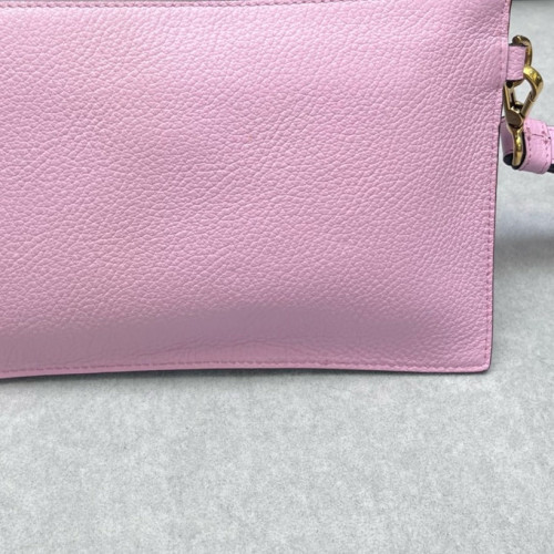 Versace Clutch Grained Calfskin Pink