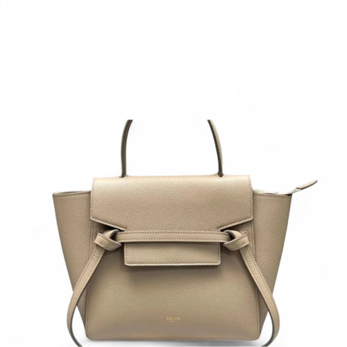 Celine Nano Belt Bag Grained Calfskin Beige