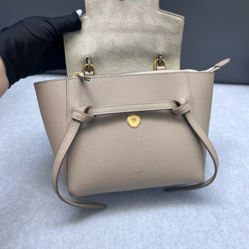 Celine Nano Belt Bag Grained Calfskin Beige