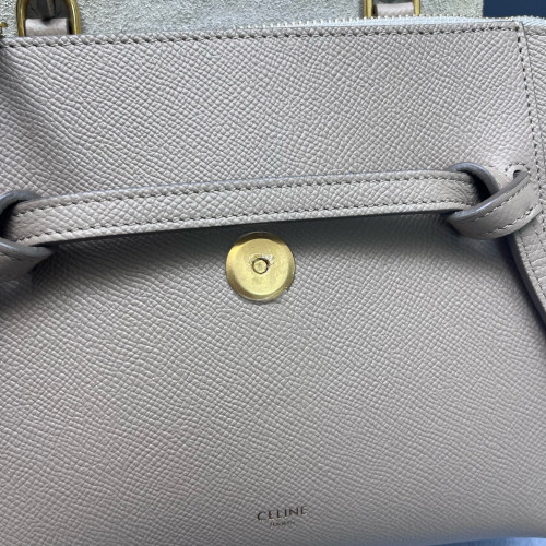 Celine Nano Belt Bag Grained Calfskin Beige