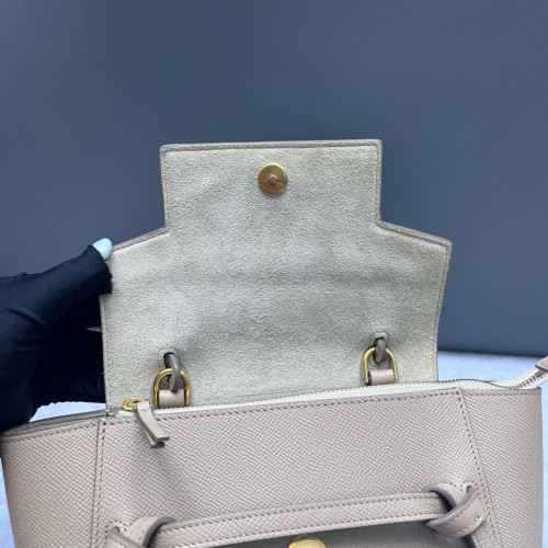 Celine Nano Belt Bag Grained Calfskin Beige