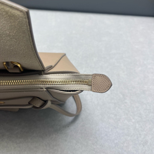 Celine Nano Belt Bag Grained Calfskin Beige