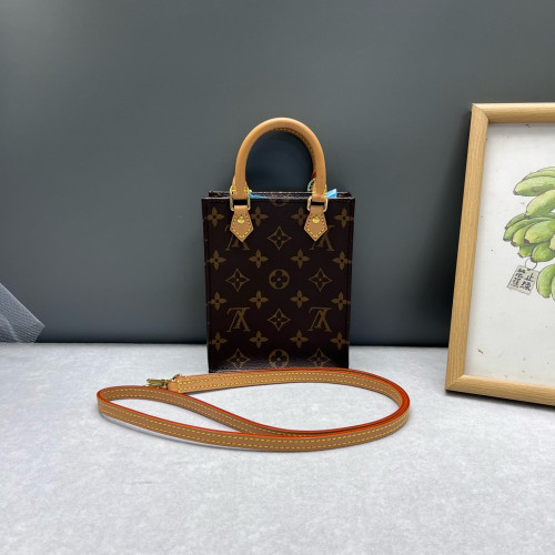 Louis Vuitton Petite Sac Plat Monogram Brown