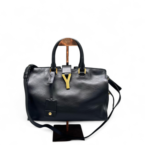 Yves Saint Laurent Small Cabas Chyc Calfskin Black