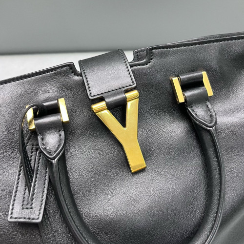 Yves Saint Laurent Small Cabas Chyc Calfskin Black