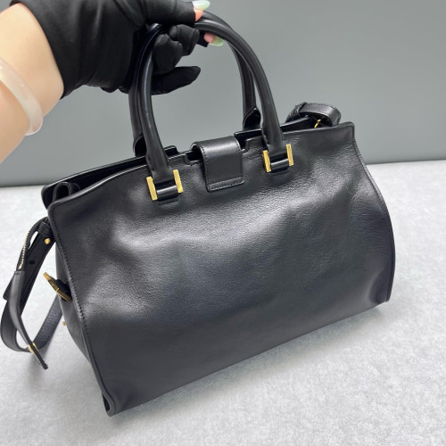 Yves Saint Laurent Small Cabas Chyc Calfskin Black
