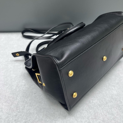 Yves Saint Laurent Small Cabas Chyc Calfskin Black