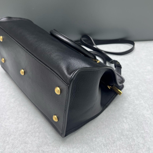 Yves Saint Laurent Small Cabas Chyc Calfskin Black
