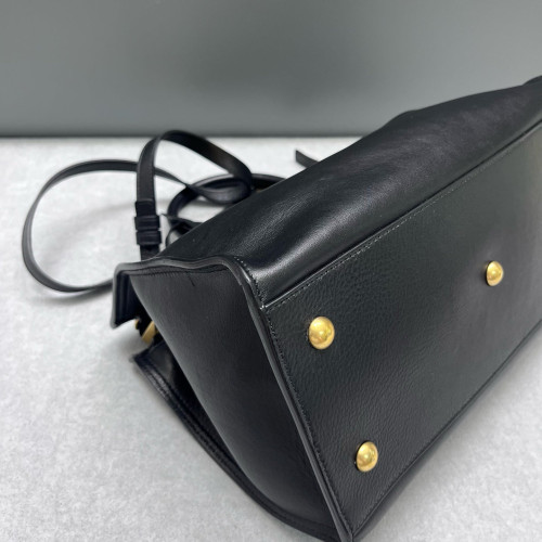 Yves Saint Laurent Small Cabas Chyc Calfskin Black