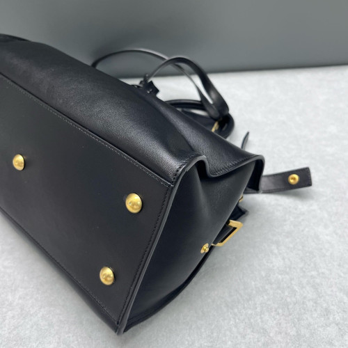 Yves Saint Laurent Small Cabas Chyc Calfskin Black