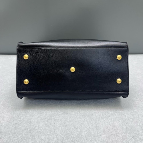 Yves Saint Laurent Small Cabas Chyc Calfskin Black