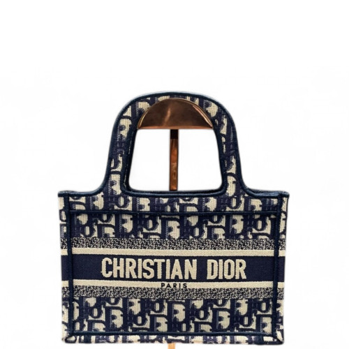Dior Mini Book Tote Oblique Blue