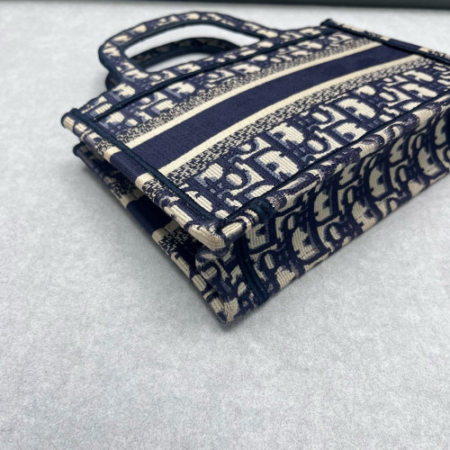 Dior Mini Book Tote Oblique Blue