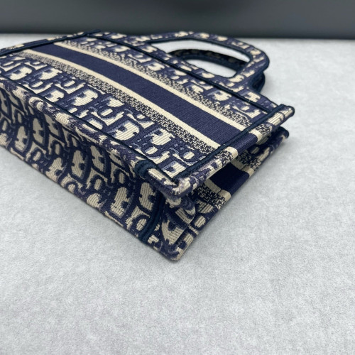 Dior Mini Book Tote Oblique Blue